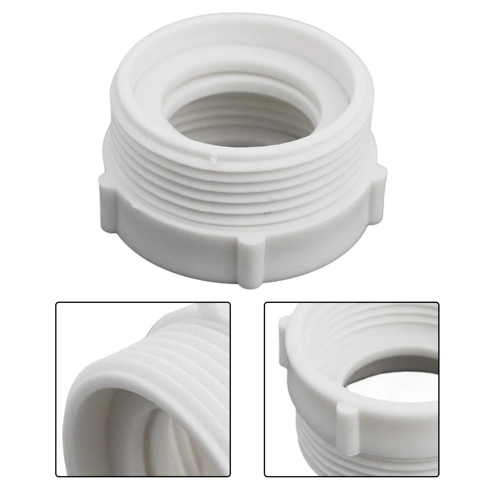 Pipe Adapter Trap Waste Extension 1-1/4" To 1-1/2" Basin Drain Adapter European Standard For Bath Shower