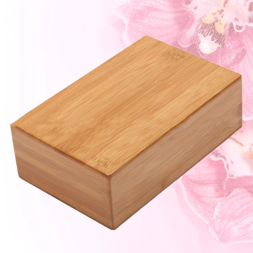 

1PC Natural Bamboo Yoga Brick Yoga Practice Auxiliary Tool Wooden Brick for Home Fitness