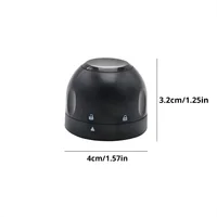 1pc Black Domestic Kitchen Sealing Red Wine Bottles Stoppers Mini Preservation Spin Leak Proof Wine Champagne Stoppers Cap 6