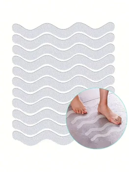 6/12/24/Pack Adesivi antiscivolo trasparenti per pavimento del bagno e doccia - Strisce antiscivolo di sicurezza per pavimento della vasca da bagno 1