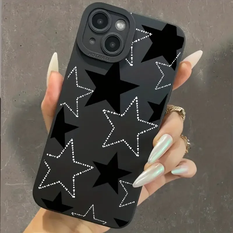 Fünfzackiger Stern-Schutzhülle für Xiaomi Redmi Note 14 13 12 Pro Plus 12S 11S 11 10S Redmi 12 13C Weiche Silikonhülle – Detail 2