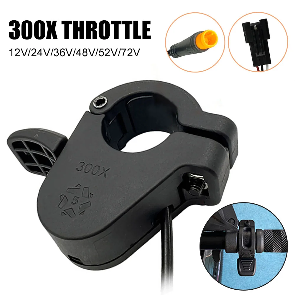 

Ebike Thumb Throttle 300X Right/Left Hand Throttle Control Accelerator For 24V 36V 48V 72V Electric Bicycle Scooters Accessories