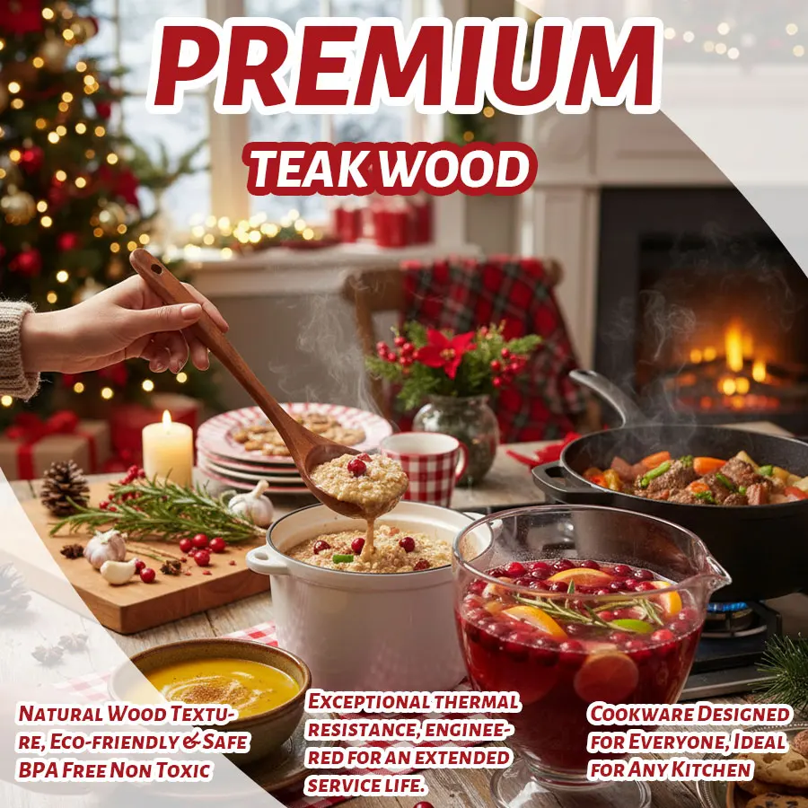 Wooden Soup Ladle, Durable Kitchen Serving Spoon Scooper, Non Scratch Wood Ladle Tableware For Cooking, Stirring Soup