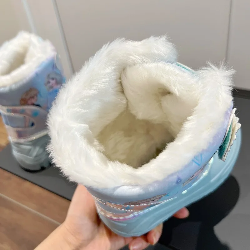 Girls Unicorn Snow Boots Waterproof Slip Resistant Cold Weather Shoes Brand Boy Girls Rubber Boots for Kids Fashion Sneakers