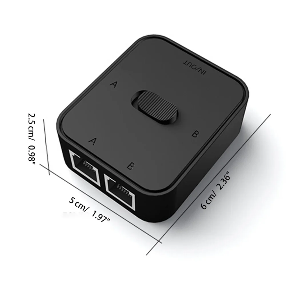 2포트 RJ45 네트워크 스위치 선택기 1000Mbps 네트워크 스위처 분배기 내부 외부 네트워크 스위치