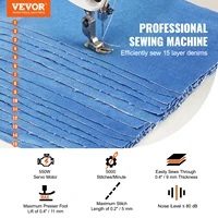VEVOR Industrial Sewing Machine 550W Servo Motor and Table Stand 5000s.p.m Heavy-duty Lockstitch Sewing Machine Control Panel 2