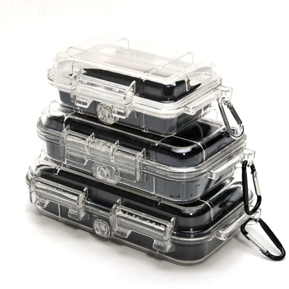 Durable ABS Camping Box Transparent Shockproof Sealed Storage Box Professional Equipment Dry Box Waterproof Toolbox