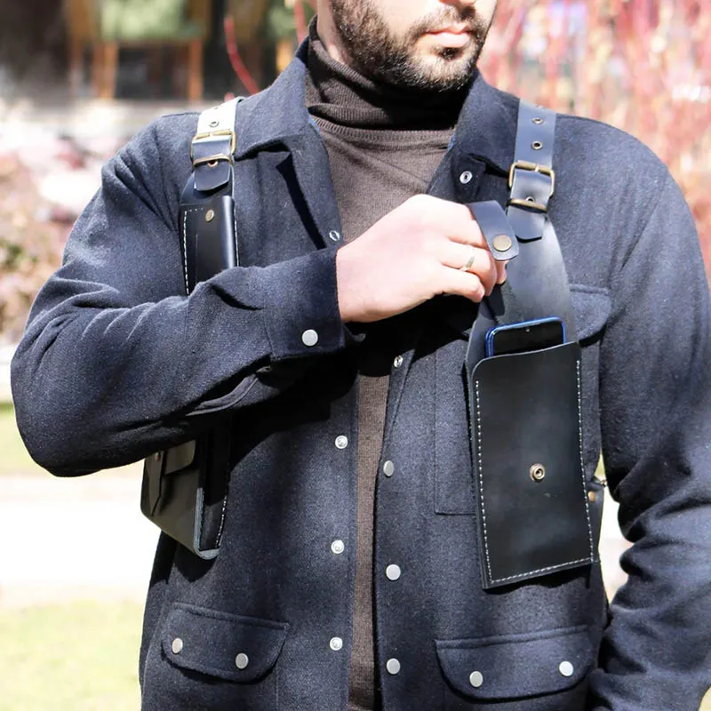 Sac Holster Portefeuille Cuir Harnais En Cuir Médiéval Sac D'étui