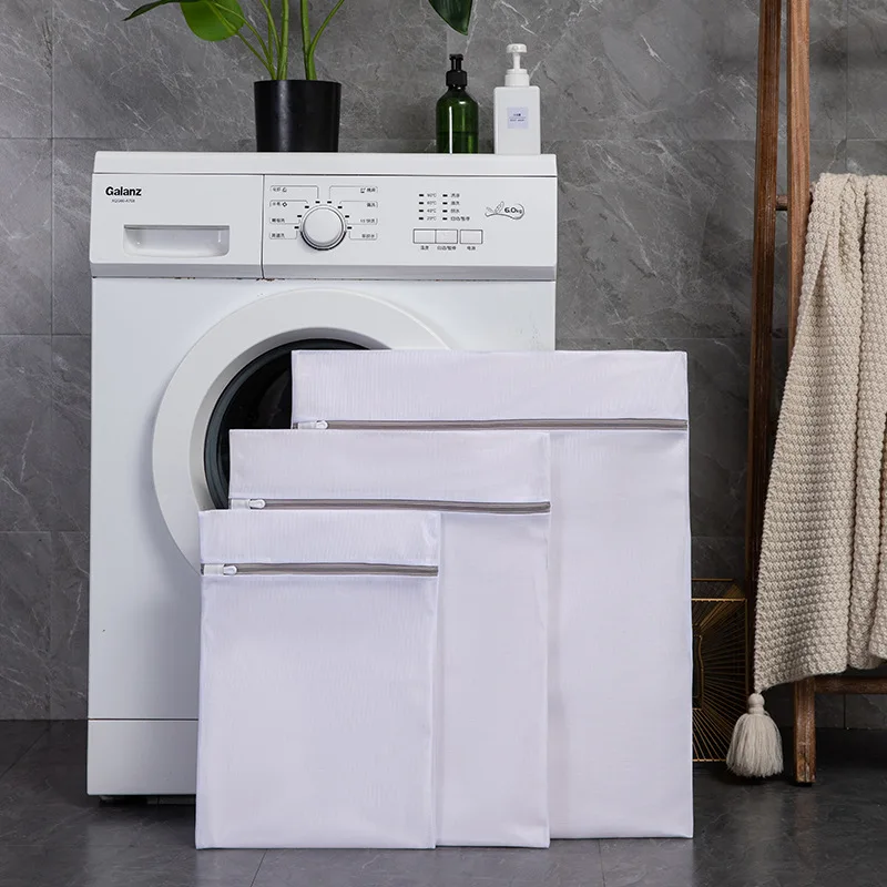 Soft Mesh Laundry Bags Nylon Clothing Storage Bag Anti Deformation Pants Sweater Special Washing Bag Wool Travel Packaging Bag 3