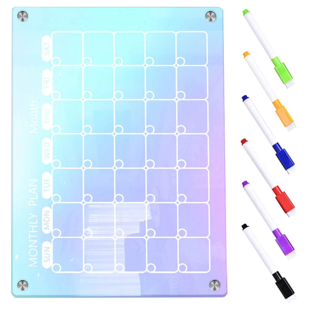 

Dry Erase Board Planner Refrigerator Schedules Daily Planning Acrylic Small Boards Multiple Jobs