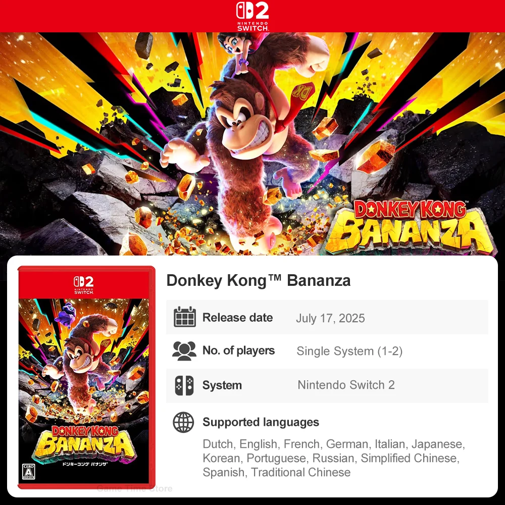 Donkey Kong Bananza Nintendo Switch 2 Juegos Games Deals Nintendo