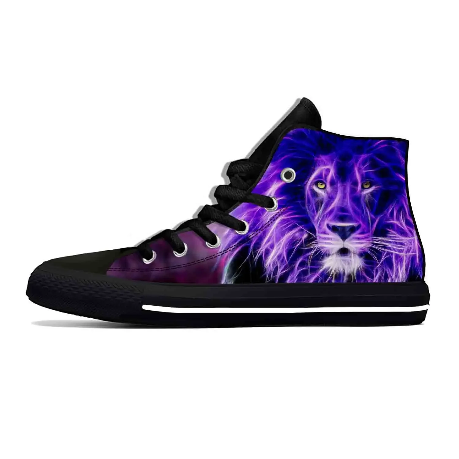 Cool Manga Rock Galaxy Lion Animal Hot Casual Shoes High Top Lightweight  Men Women Latest Sneakers Summer Classic Board Shoes