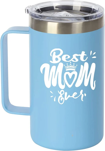 Best Mom Gift - Ezprogear 40 oz Stainless Steel Insulated Tumbler Water Cup  (40 oz, Best Mom White)