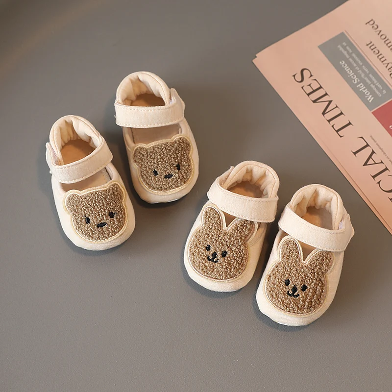 

Toddler Newborn Baby Shoes Boys' Girls' Slippers Prewalker Casual Shoes Winter Small Animals First Walkers