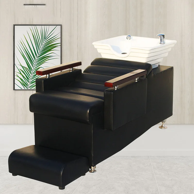 Portable Hair Washing Bed Stylist Minimalistic Comfort Head Spa Sink Shampoo Chair Salon Behandelstoel Salon Furniture MQ50SC