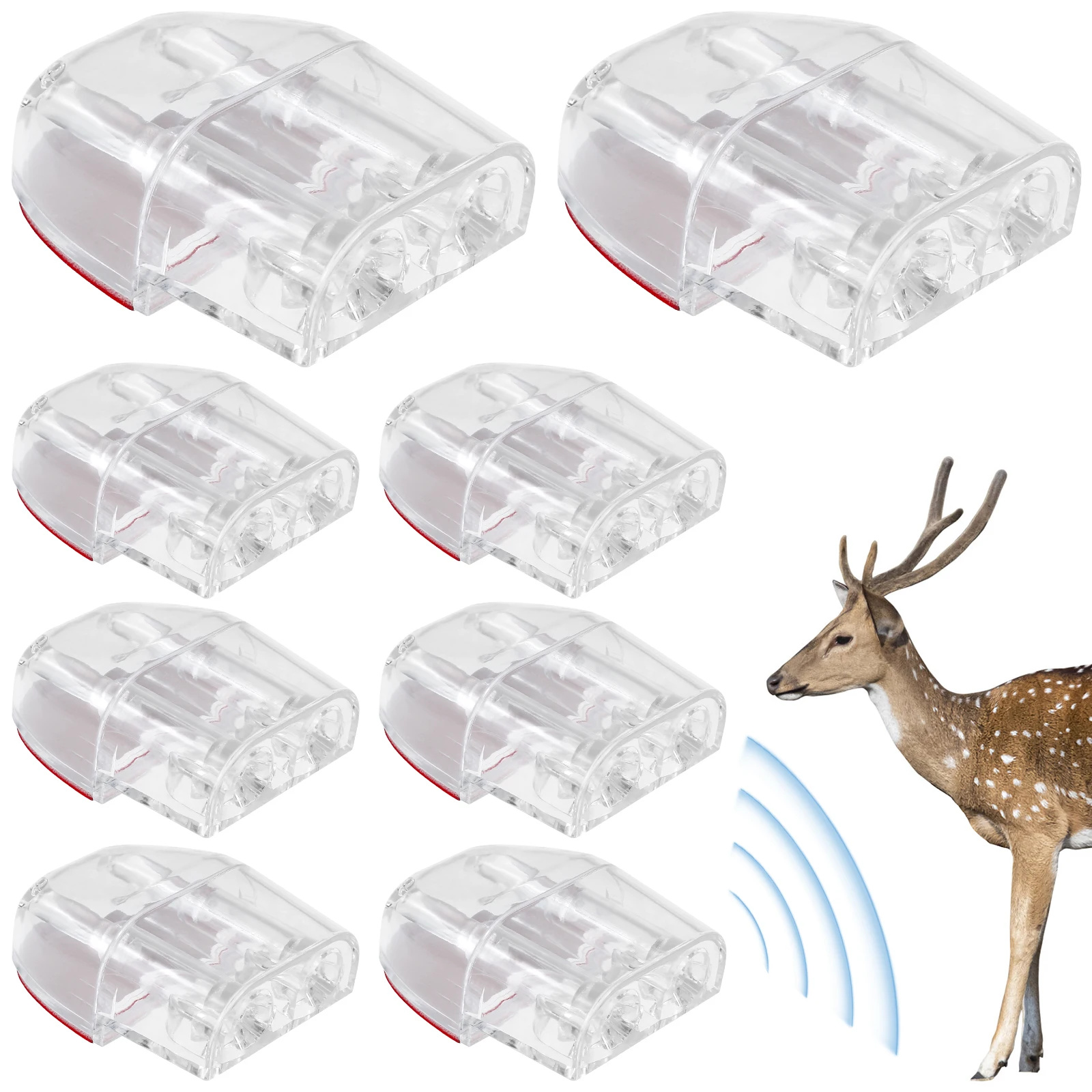 8/4Pcs Deer Warning Whistles Device Outdoor Deer Repelling Whistles Mini Car Safety Whistle Weather-Resistant Animal Alert deer whistle
