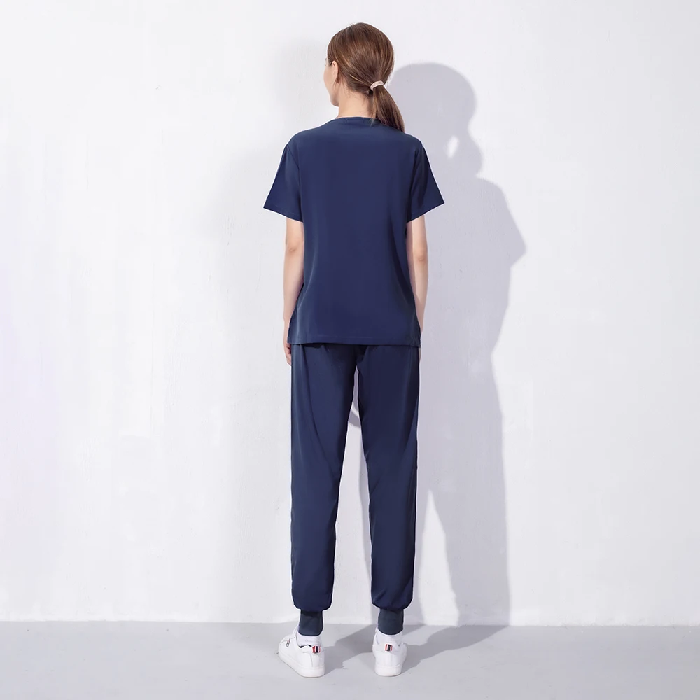 Hospital Doctor Work Clothing Elasticity Pet Clinic Nurse Workwear thin comfortable Solid Color clinic Scrubs Women Uniforms