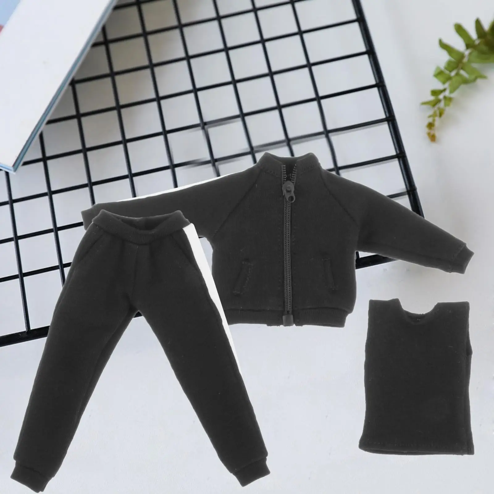 

1:12 Scale Mans Figure Sports Suit Set for 6inch Male Soldier Figures Body