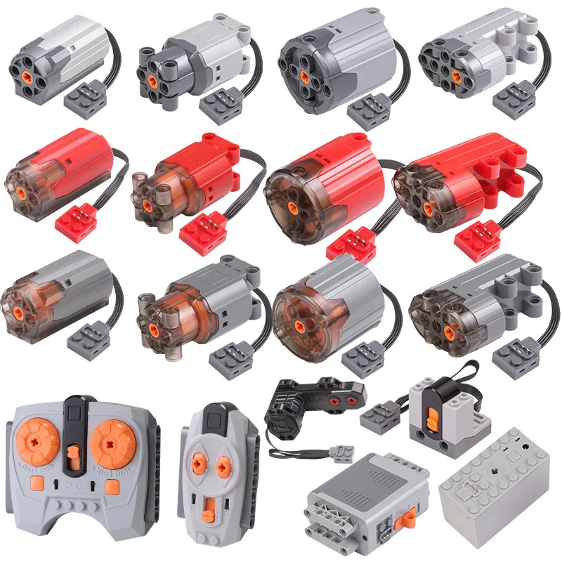 MOC 파티 테크니카 멀티툴 서보 모터 기차 PF 8293 8883 모델 호환 블록 d 모터 전원 기능