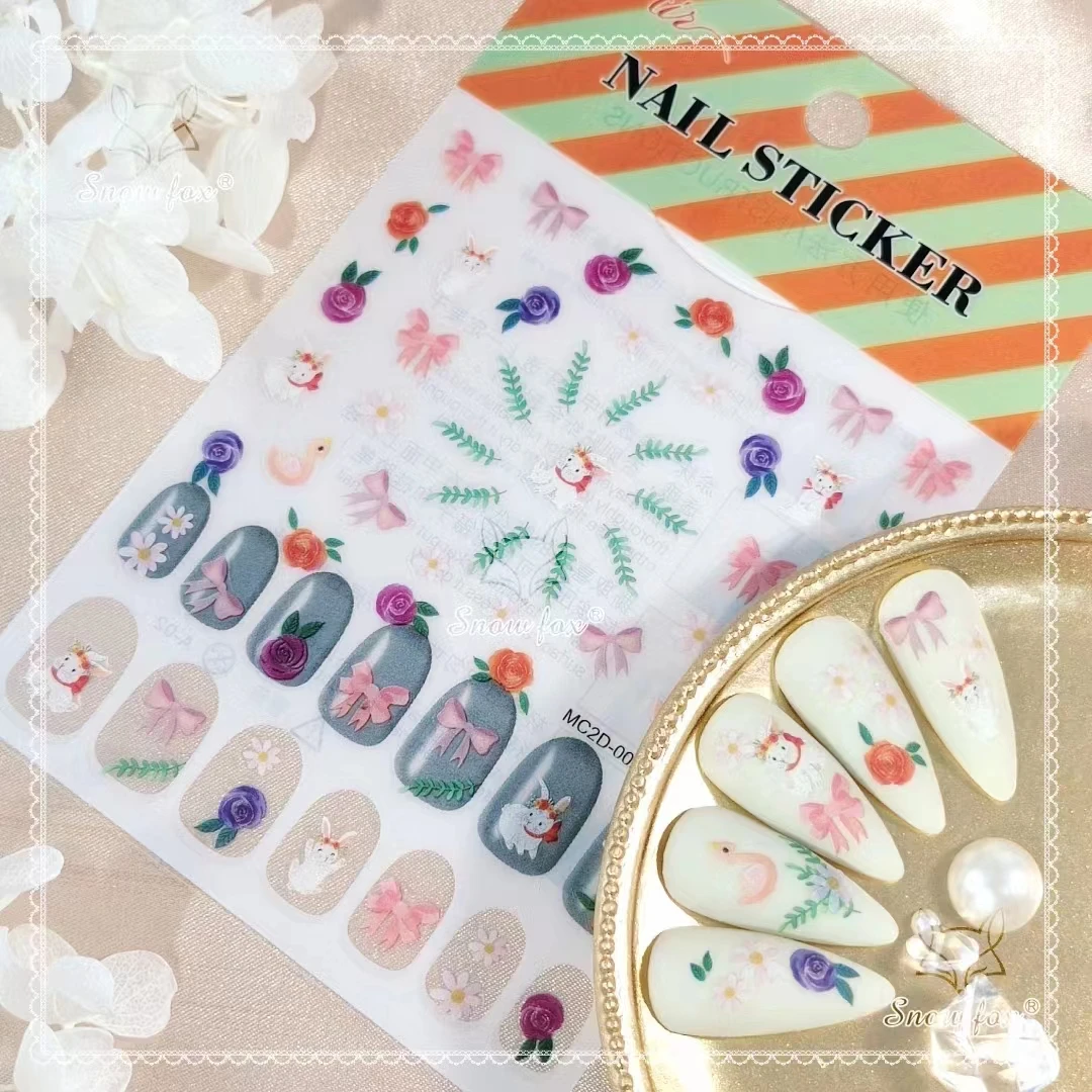 Natale Nail Decoration Art Series Simple Fashion Butterfly Flower Nail Decoration Stickers Star Garden Art Nail Paste