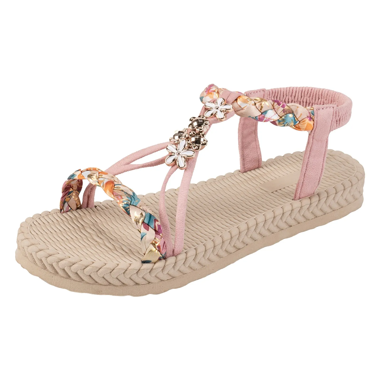 Women’s Braided Flat Beach Sandals 2