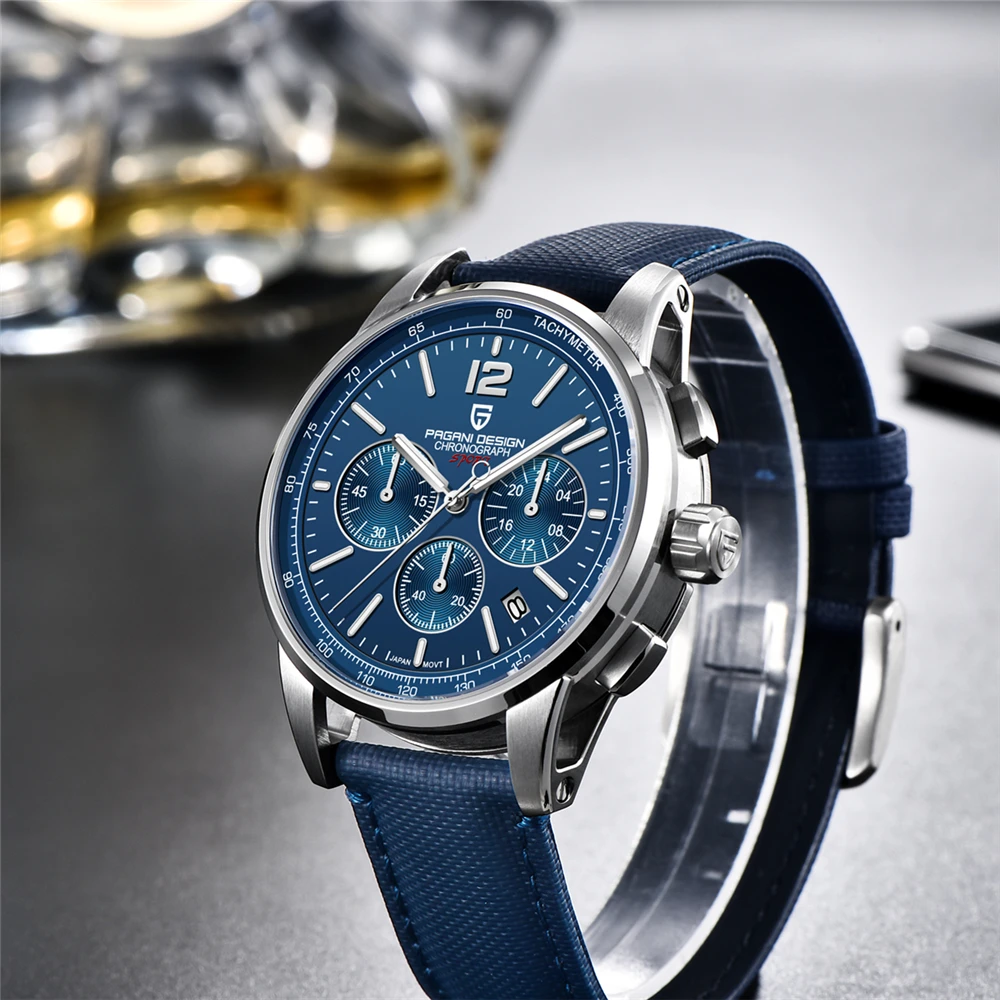 2022 New PAGANI Design Pilot Men's Sports Quartz Watchse Luxury Top Brand Sapphire Stainless Steel Chronograph Reloj Hombre