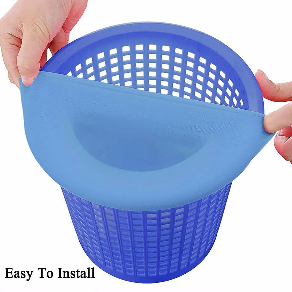 100-10PCS Pool Skimmer Socks Fish Tank Mesh Bag Round Swimming Pool Mesh Filter Cleans Debris and Leaves Baskets Filters