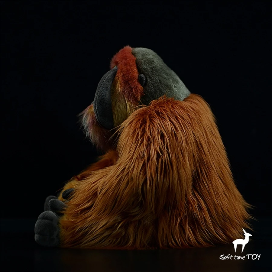 Orangutan Ape High Fidelity Anime Cute Plushie Red Gorilla Plush Toys Lifelike Animals Simulation Stuffed Doll Kawai Toy Gifts 3