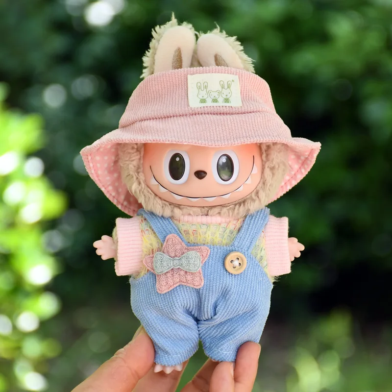 thumbnail image 1 of Ropa y accesorios para muñecas de peluche de 17 cm, minimuñecas de peluche, para muñecas ídolos de Corea del Kpop, Exo, Labubu, monos, sombreros, ropa, regalo para niños, 1 of 5