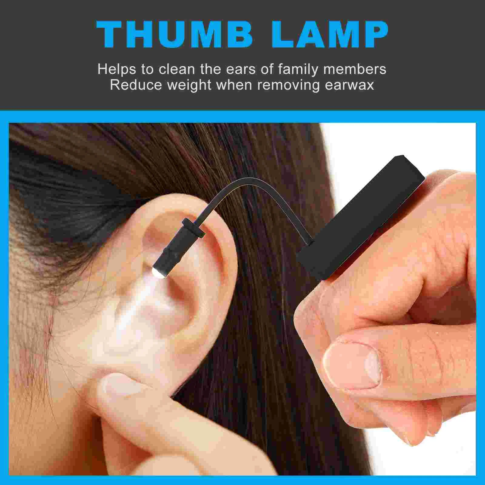 Ear Picking Tool LED Thumb Light Picks Supplies Removing Wax Practical Rechargeable Lamp 2