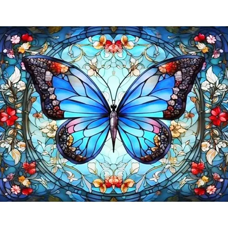 

GATYZTORY Coloring By Numbers Animal For Adults Colorful Butterfly Digital Painting Picture With Numbers DIY Unique Gifts Home A