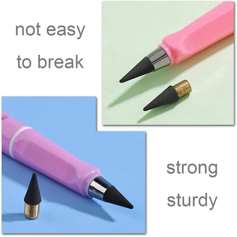 12개입 잉크리스 펜슬 팁 잉크리스 펜슬 교체용 닙스 영구 사용 가능 특가 판매 재고 있음