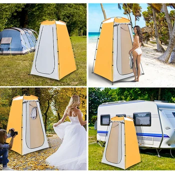 Portable Outdoor Camping Tent Shower Tent Simple Bath Cover Changing Fitting Room Tent Mobile Toilet Fishing Photography Tent 6
