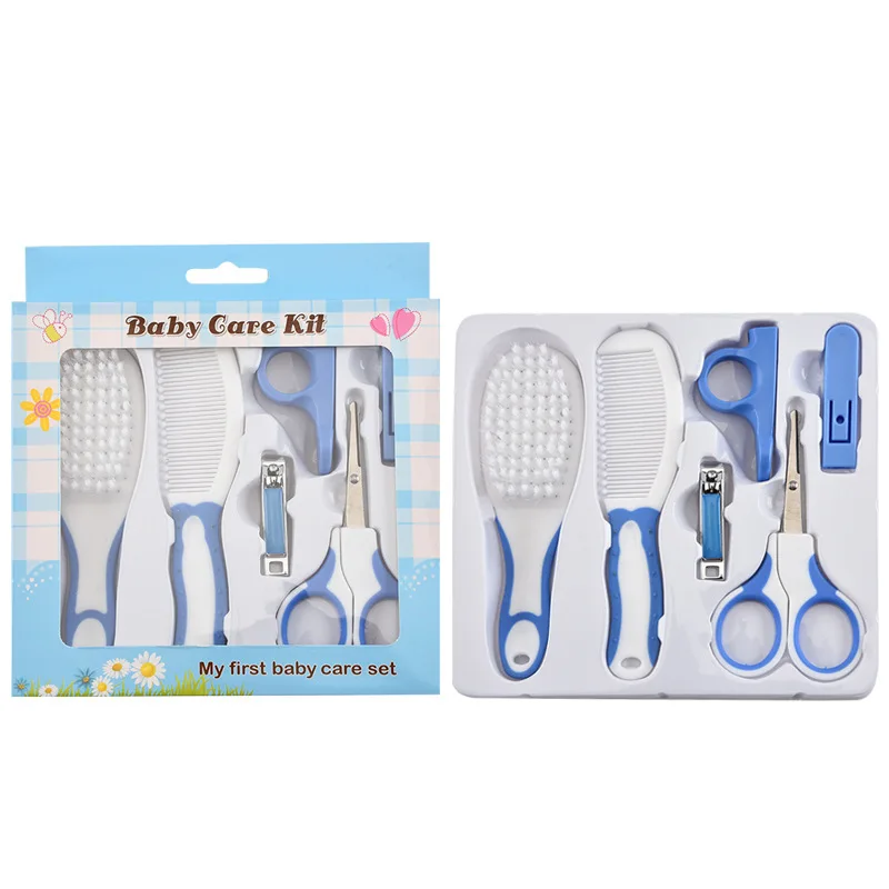 1/8 pcs/Set Newborn Baby Kids Nail Hair Health Care Thermometer Grooming Brush Kit nail care kit Baby Essentials