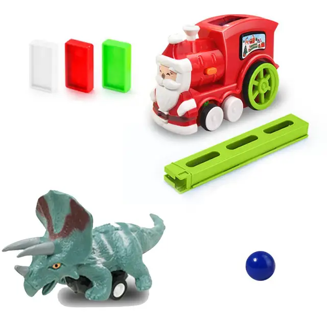 Christmas Train Electric Domino Toys Christmas Tree Decoration Railway Car Train Track For Kids Toys A8d4 2