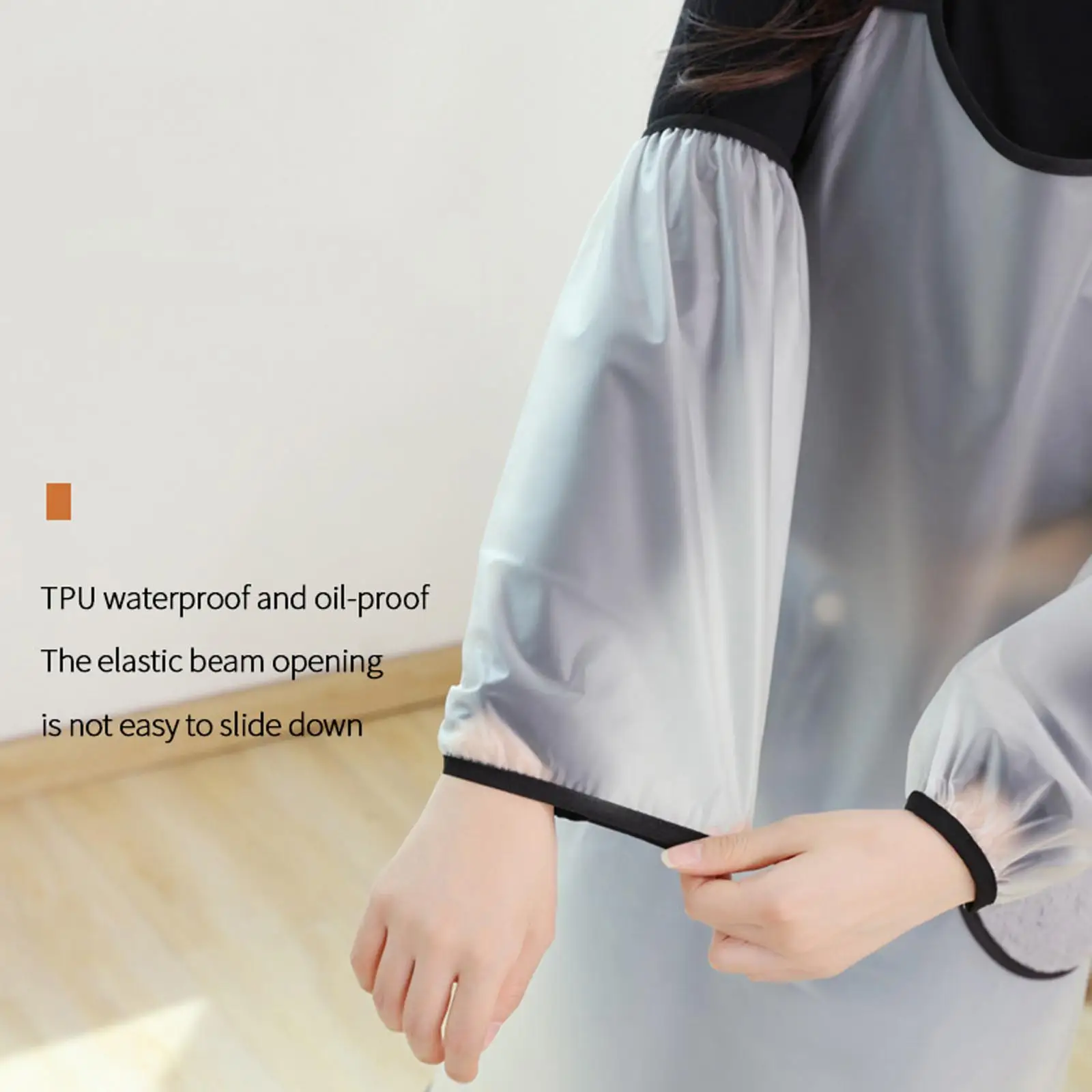 TPU Waterproof Oversleeves Anti-Dirty Housework Cleaning Fawn Arm Sleeves Sleeve Cuff Arm Cover Kitchen Apron Accessories waterproof oversleeves