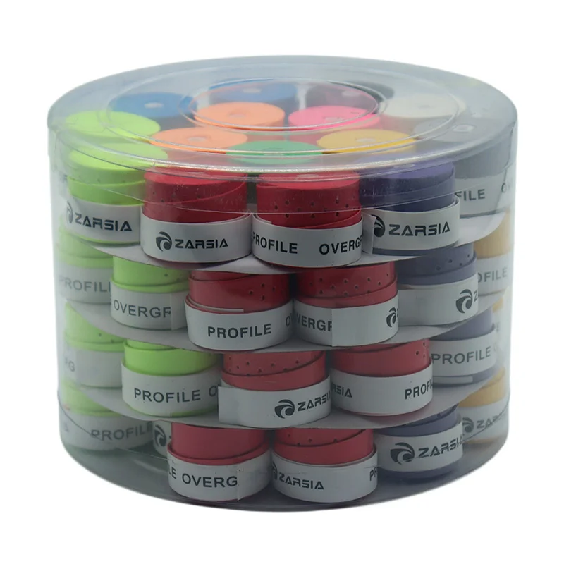 60pcs Laminated Perforated Sweatband Tennis Badminton Racket Overgrip