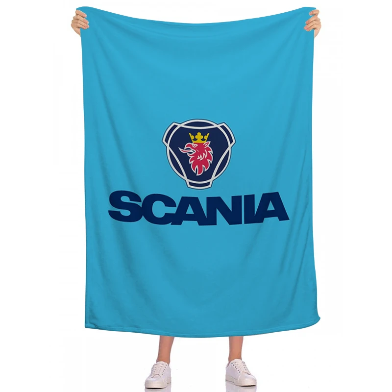 

Sofa Blankets SCANIAS Custom Truck Blankets for Camp Nap Bedroom Decor Bedspread Fluffy Soft Flannel Birthday Wedding Gift