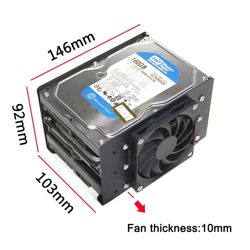 Suporte Mecânico do Disco Rígido Polegada Case do Computador Desktop Suporte de Expansão Hdd Disco Rígido Camadas Titular 3. - Imagem 3