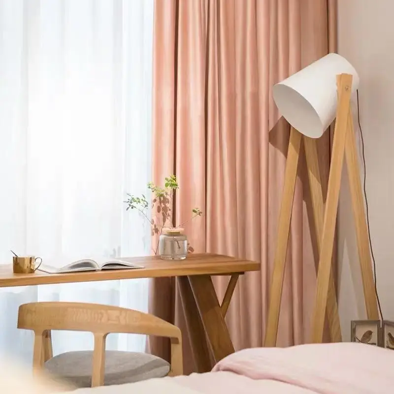 

Curtains for Living dining Room Bedroom Blackout Holland Flannel Curtain Living Room Floor Curtain