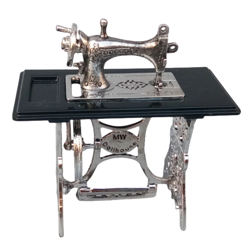 Doll House Food Play Scene Model Accessories Simulation Sewing Machine Tailor Mini Iron doll accessories