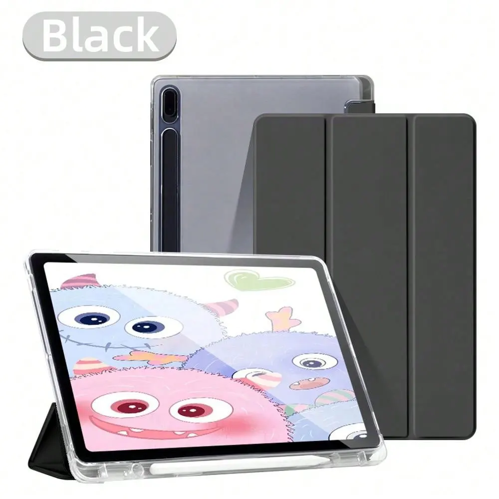 Transparent Tablet Cover with Pencil Holder - Enhanced Protection