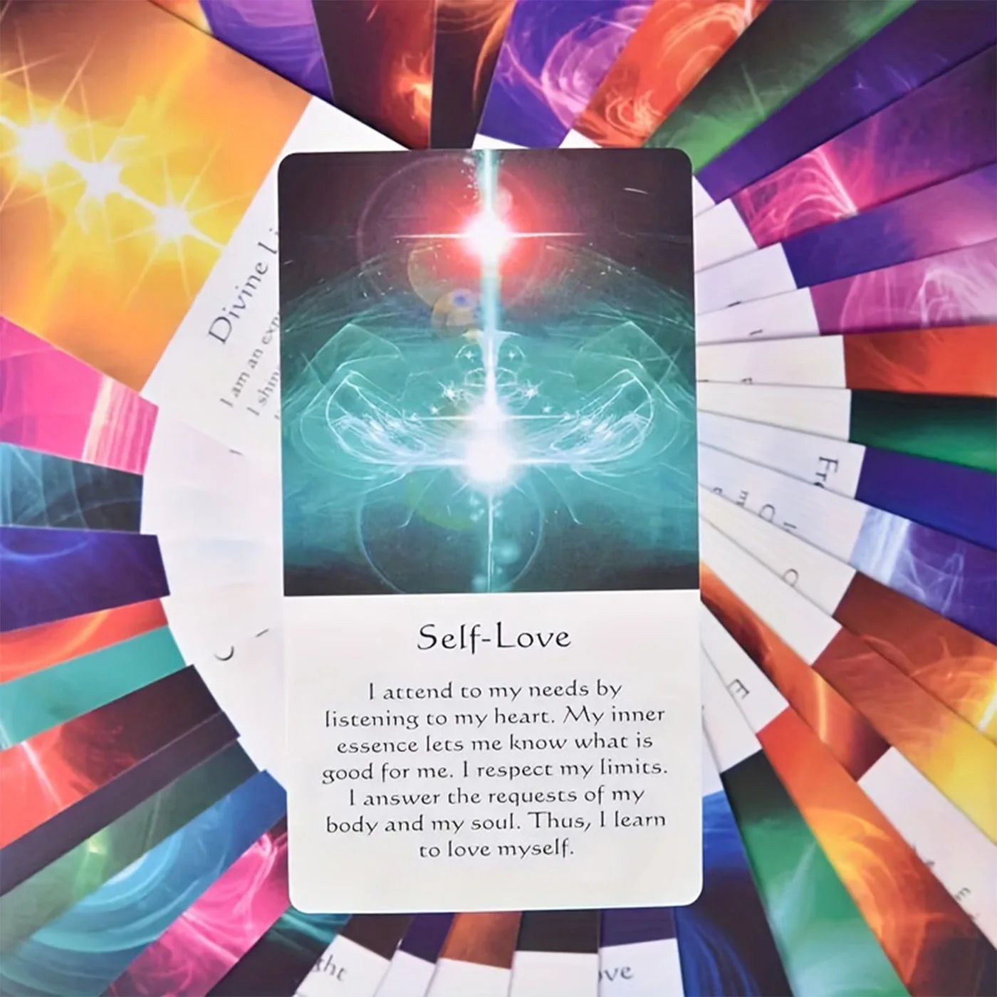 Healing Energy Oracle Cards A 54 Tarot English Visions Divination Edition Deck Borad Playing Games 5