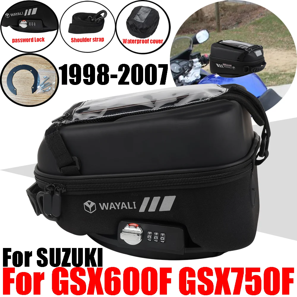 스즈키 GSX600F GSX750F 카타나 GSX 750 600 F 750F 600F 액세서리 탱크 가방, 수하물 탱크락 보관 가방, 전화 내비게이션