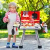 CUTE STONE Children's BBQ Grill Toy, Kitchen Playset, Realistic Smoke BBQ Grill Playset with Toy Kitchen Accessories. 3