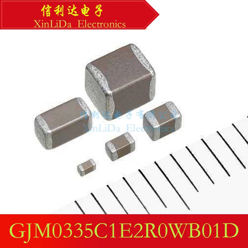 

GJM0335C1E2R0WB01D 0201 2pF 25V ±0.05pF Capacitance New and Original