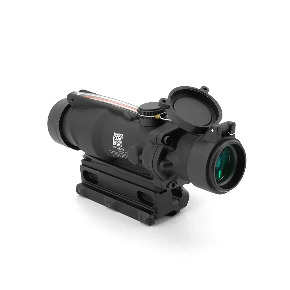 Scope Sight TA31 4X32 True Fiber Optic Prism Sight With RM Red Dot 2.05" Centerline Height Combo