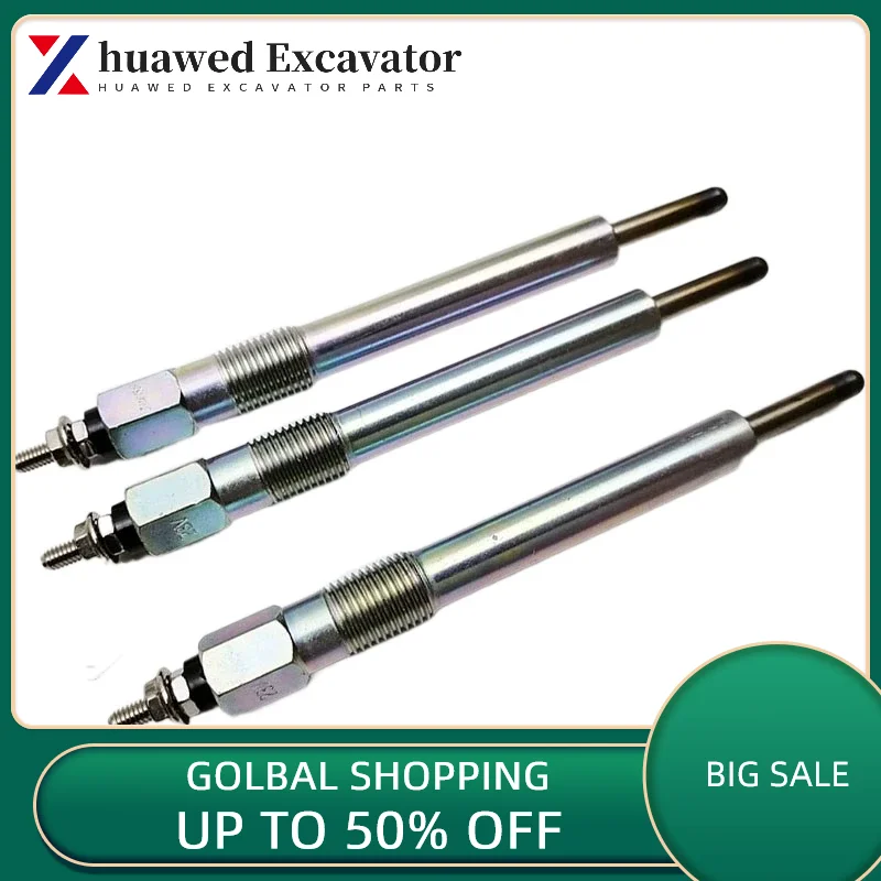 

For Doosan Daewoo Dh55 220/225-5-7 Imported Preheating Plug Db58 Engine Preheating Rod Excavator Accessories
