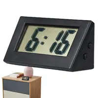 Digital Clock No Tick Electric Alarm Desk Clock LCD Small Battery-operated Digital Clock With Button Battery For Office Table 1