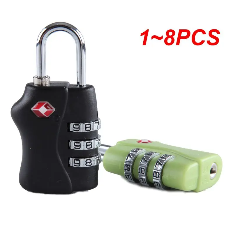 1~8PCS Hot TSA Customs Code Lock 4 Dial Digit Password Lock Combination Suitcase Luggage Metal Code Password Locks Padlock
